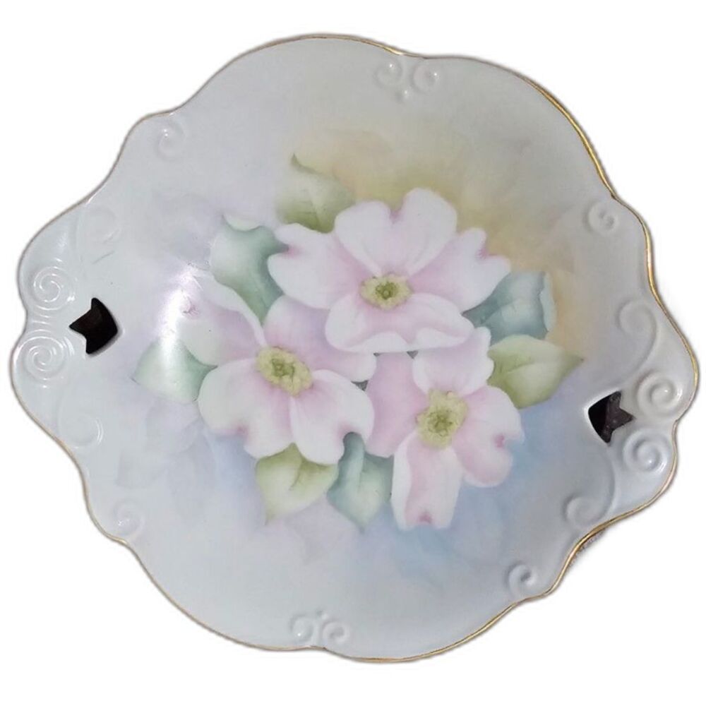 Antique Hand Painted Unique Porcelain decorative platter